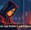 No-Code App Builder Leak Exposes Data
